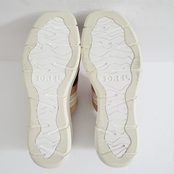 New Sorel Joanie Slip-On Platform Wedge Slide Beige Sandals, Size 9,5 - Picture 6 of 7